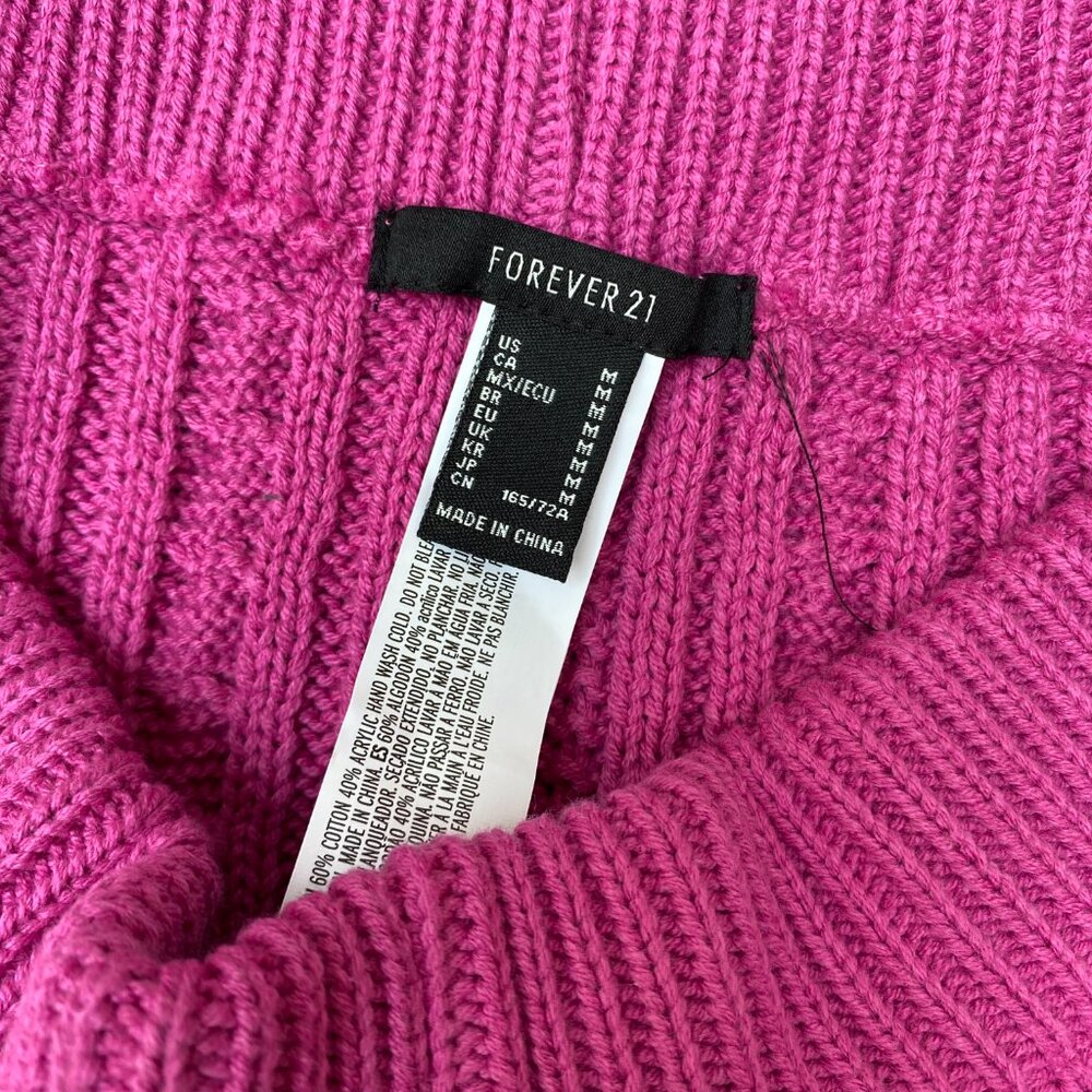 Forever 21 Crochet Booty Shorts size Medium Pink - Picture 3 of 8